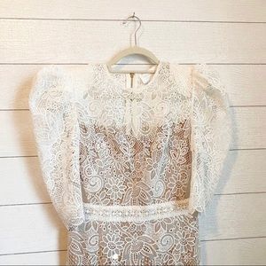 NWOT Bronx & Banco Madeleine White Lace Dress